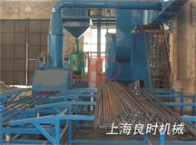 为无锡某化工装备公司设计制造钢管自动喷丸涂油设备